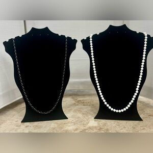 2 Monet Signed Bead Necklaces.